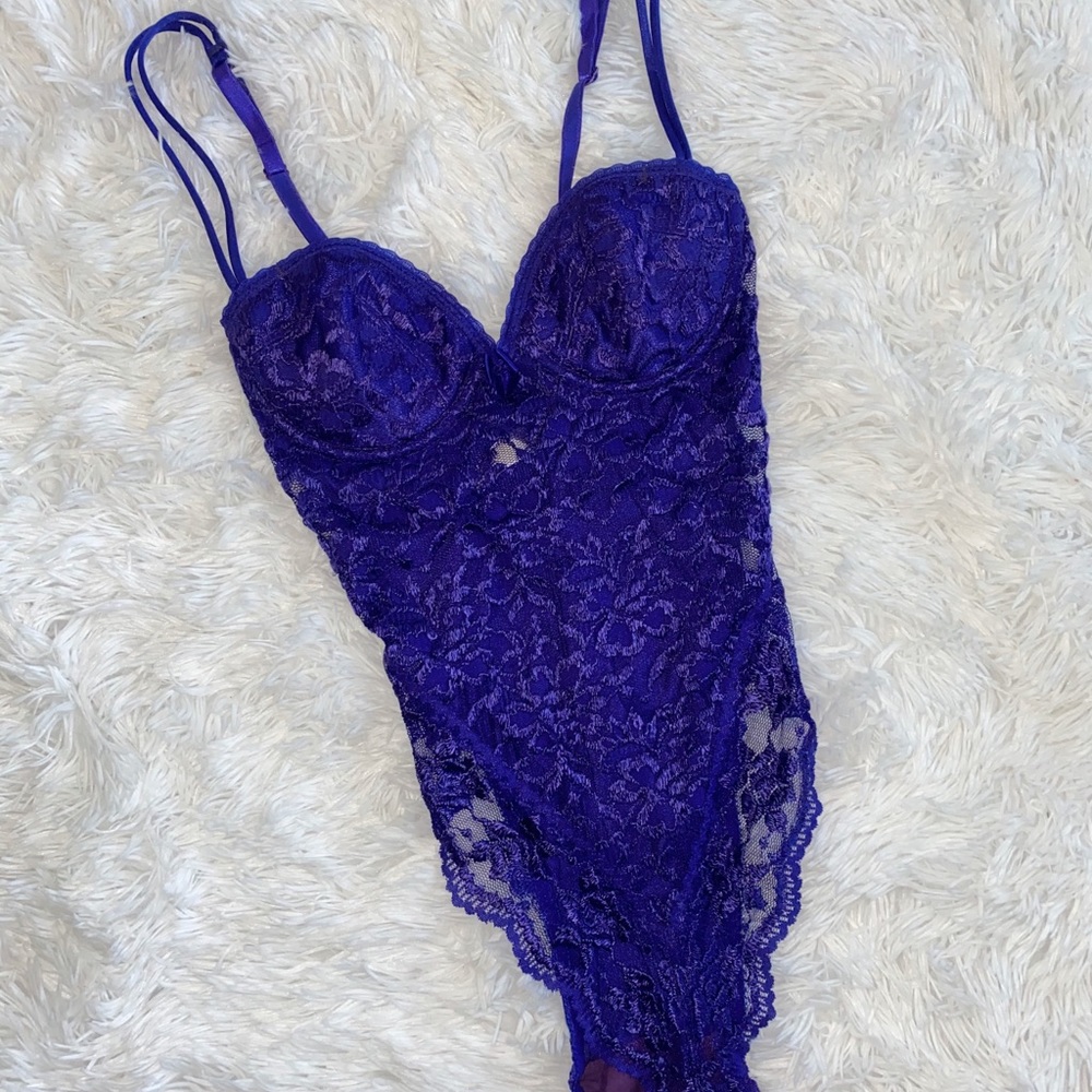 Vintage VS Purple Lace Bodysuit
